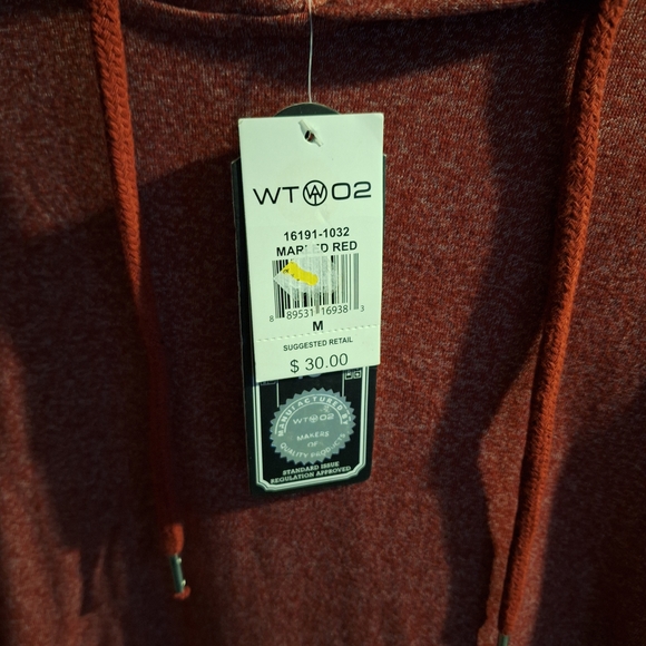 Red Hoodie Sweatshirt - Picture 3 of 3